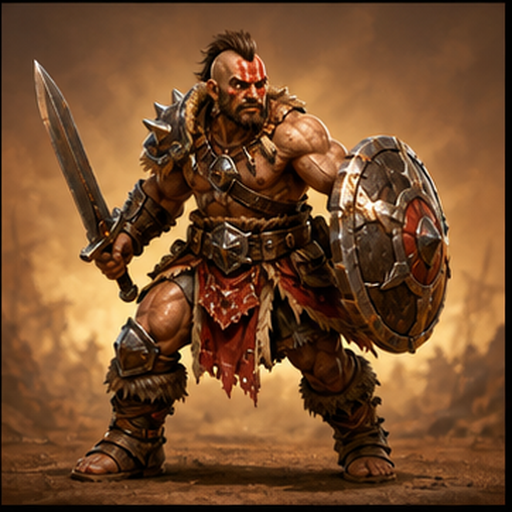 Barbarians Swordsman portrait