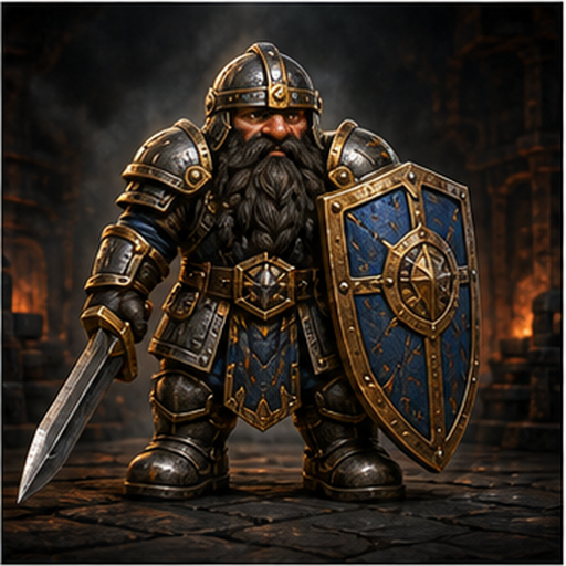 Dwarves Knight portrait