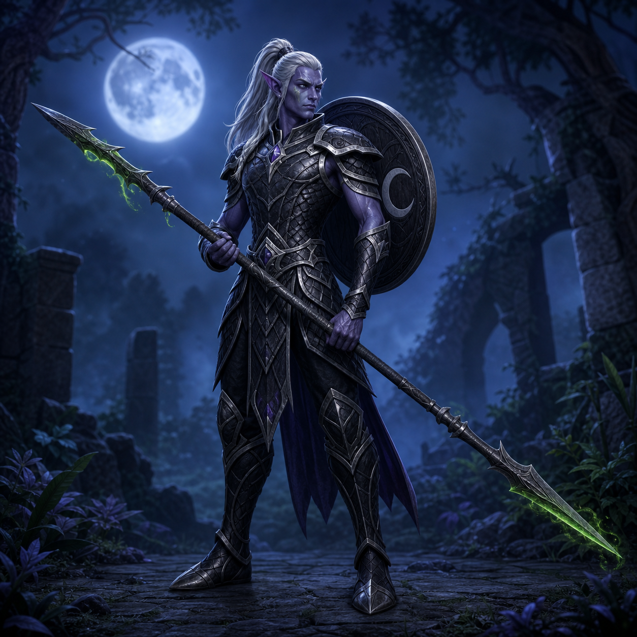 Night Elves Spearman portrait