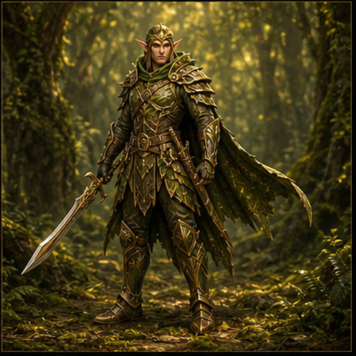 Wood Elves Swordsman portrait